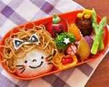 キャラ弁☆ハロウィン☆ネコちゃん弁当作り方3写真