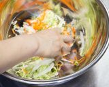 白菜コールスローサラダミルフィーユ仕立て作り方3写真