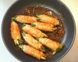 きゅうりの豚肉巻き*うまケチャだれ作り方7写真