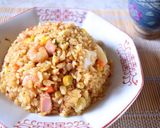 チャーハン道！ガーリックシーフード炒飯！作り方4写真