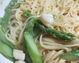手抜き？アスパラと貝柱のたらこスパ♪作り方3写真