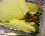 花オクラのハム巻き作り方1写真