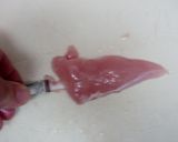鶏ササミと卵とチーズのシェリー蒸し作り方4写真