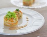 白菜コールスローサラダミルフィーユ仕立て作り方6写真