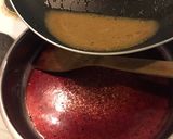 チーズ＆ビーフステーキ　赤ワインソースで作り方5写真