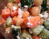 ひよこ豆とカッテージチーズのコロ②サラダ作り方3写真