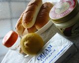 バターロールでフープロ簡単チーズケーキ♪作り方1写真