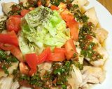 鶏胸肉の梅ニラソースがけ作り方11写真