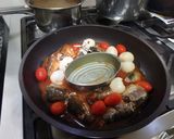 お手軽サバ缶の、豪快豆腐トマト鍋なのです作り方5写真