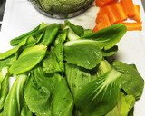 青梗菜、イカ、豚で中華風うま煮。うまうま作り方1写真