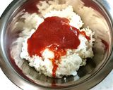 サンマの蒲焼缶とトマトの簡単欧風ライス♪作り方2写真