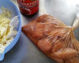 鶏むね肉と白菜のトマトソース煮込み作り方1写真