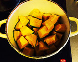 はちみつで作るかぼちゃの煮付け作り方1写真