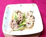 たち（鱈の白子）とアスパラのバター醤油作り方4写真