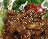 簡単‼お肉とサラダでウマウマ丼作り方4写真