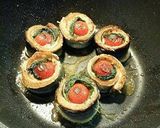 秋刀魚とトマトのコラボ巻き♪作り方5写真