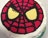 誕生日にスパイダーマンケーキ作り方4写真