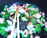 バター醤油でナポリタンと言い張る母親❇作り方3写真