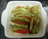蒸し鶏とトマトのジェノベーゼグラタン♡作り方1写真