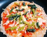 素麺の残りで軽食☆素麺煎餅ラップピザ☆作り方7写真