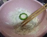 ゴーヤの天ぷら　◎丸ごと楽しもう◎作り方3写真