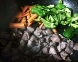砂肝と野菜のオイスター炒め作り方4写真