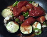 簡単さっぱり！夏野菜とチキンのトマト煮作り方7写真