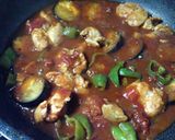 簡単さっぱり！夏野菜とチキンのトマト煮作り方9写真