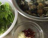 あさりと水菜のパスタ作り方1写真