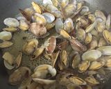 あさりと水菜のパスタ作り方4写真