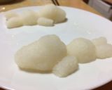 大根おろしアート☆サンマのスヌーピー添え作り方2写真