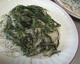 シャキシャキ長芋と大葉のぶっかけソバ♪作り方2写真