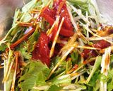 マグロと水菜の韓国風サラダ作り方3写真