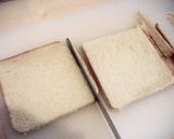 アルミホイルでホットサンド♪作り方1写真