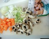 女子必見!貧血予防☆鶏肝トマト煮ライス作り方1写真