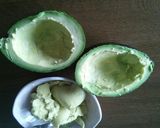 アボカドの目玉焼き作り方1写真