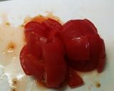トマトとモロヘイヤのおかか和え作り方2写真