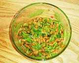 モロヘイヤの茎と納豆の和え物作り方5写真