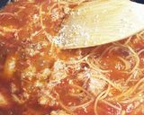 蟹トマト缶で本格店の味!ワンポットパスタ作り方3写真