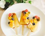 レンジで作る！プリン(アラモード)アイス作り方10写真