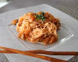 そうめん活用！茄子のナポリタン♪作り方6写真