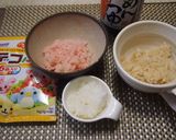 栗くん&きのこちゃんおにぎり弁当作り方1写真