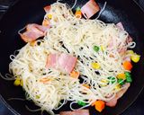 お弁当に〜そうめんのチーズ焼き作り方3写真