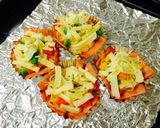 お弁当に〜そうめんのチーズ焼き作り方4写真