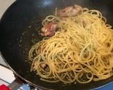 ドライバジルとベーコンのパスタ作り方6写真