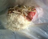簡単節約もやしハンバーグ☆お弁当に☆作り方1写真