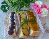 秋の♡彩りスティックオープンサンド作り方8写真