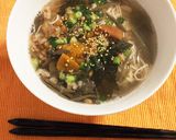 【夏疲解消】梅納豆とじゅんさいの温麺作り方4写真