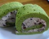 ☆小豆入り♪抹茶のロールケーキ２種☆作り方7写真