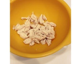 豆苗とササミのわさびマヨ和え作り方1写真